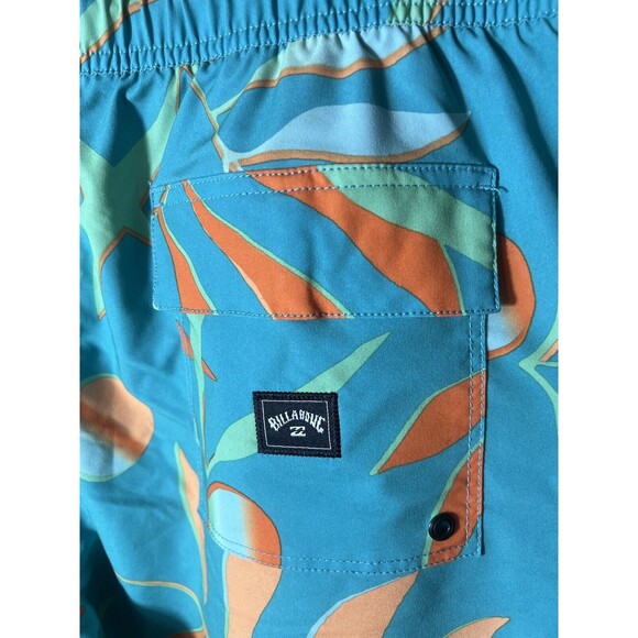 BILLABONG Recycler Sundays Tropical Beach Print Swim Trunks Shorts Mens Size XL - Picture 11 of 12